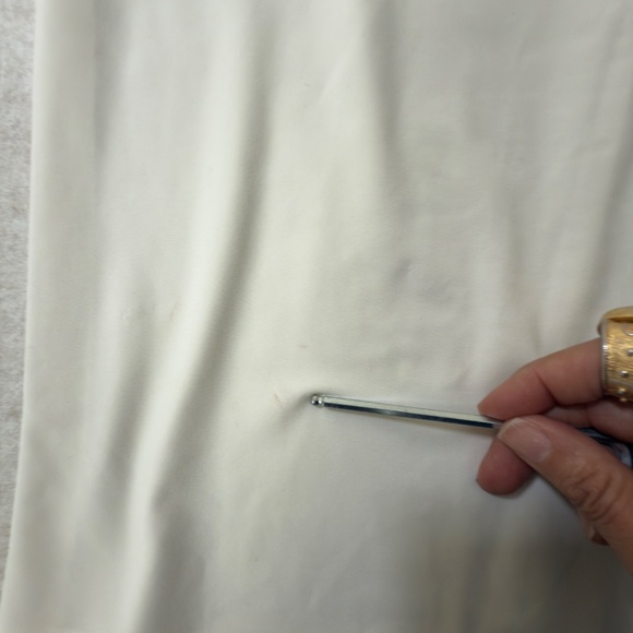 Norma Kamali Straight Antique White Midi Womens Skirt Size XSmall - Picture 8 of 8